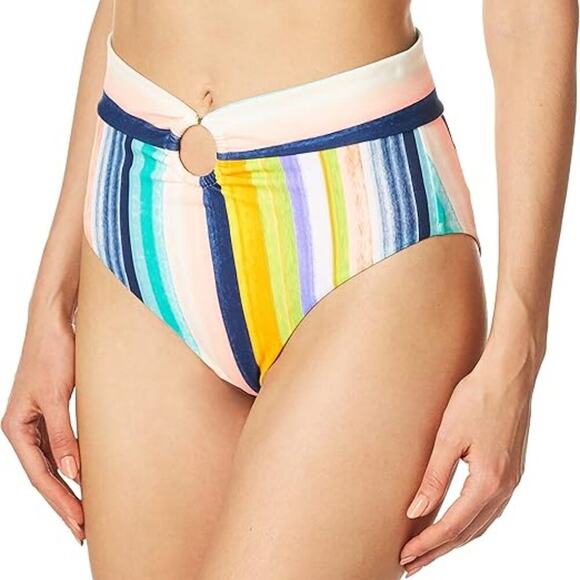 Body Glove Women's High Waisted Swimsuit Bottom Woodstock Pattern Size L - Picture 1 of 8